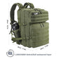 Military Tactical Backpack for Men and Women 45L Army 3 Days Assault Pack Bag Large Rucksack with Molle System Army Green