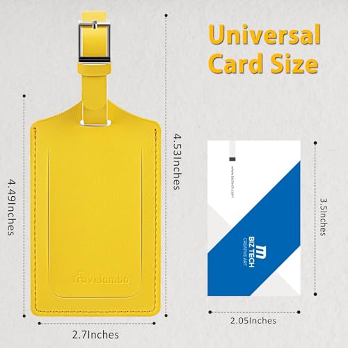 6 Pack Luggage Tags for Suitcases Airplane Travel Essentials (6 Count)