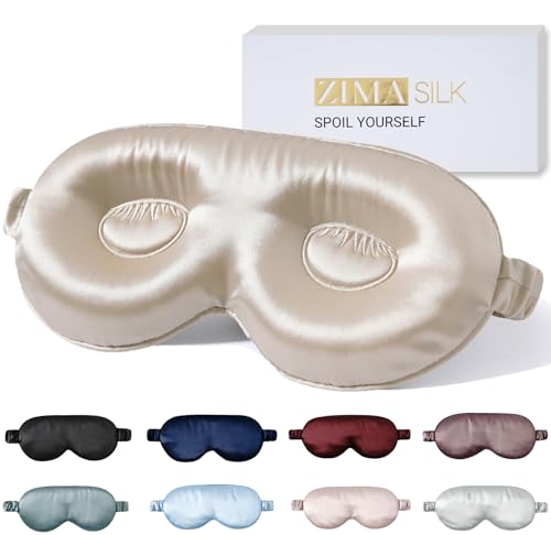 Adjustable 22 Momme 100% Pure Mulberry Silk Sleep Mask