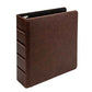 Vintage Faux Leather Mini 3 Ring Binder 2 Inch Round Ring