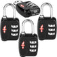 Safe Skies 3 Digit TSA Lock 4 (4 Count)