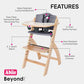 Beyond Junior Convertible Wooden High Chair with Removable Tray