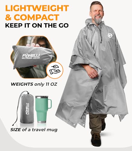 Rain Poncho for Adults