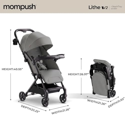 Lithe V2 Lightweight Travel Stroller with Organizer Included