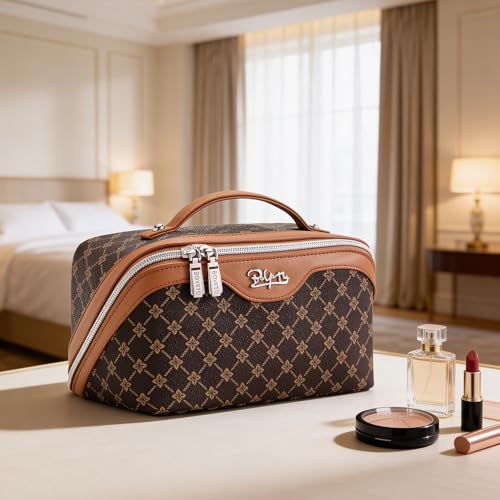 Travel Makeup Bag Cosmetic Bags for Women (3 Count)