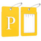 2 Pack Initial Luggage Tags for Suitcases Airplane Travel Essentials (2 Count)