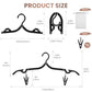 20 Pack Foldable Travel Hangers with 12 Clips