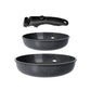 Ceramic Non Stick Frying Pans Set Removable Handle