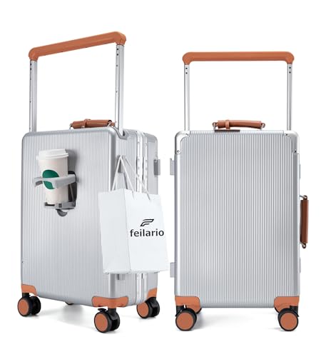 Aluminum Frame Wide Handle PC Carry On Luggage