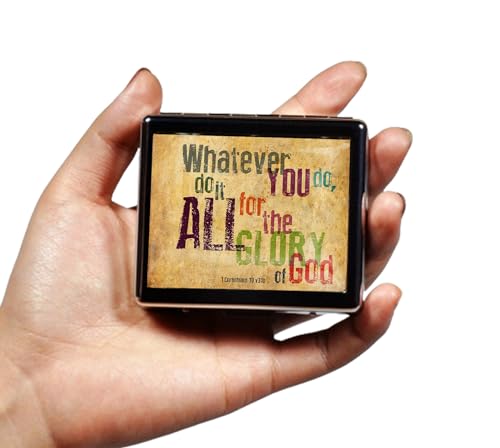 Silver Vintage Pill Box 7 Day Metal Pill Box with Mirror and 8 Compartments Cute Travel Pill Organizer for Purse (8 Count)