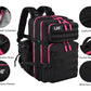 Military Tactical Backpack for Men and Women 45L Army 3 Days Assault Pack Bag Large Rucksack with Molle System Black Red