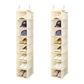 Hanging Shoe Organizer for Closet with Side Mesh Pockets