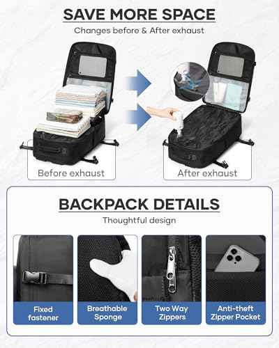 Vacuum Backpack Travel With Pump