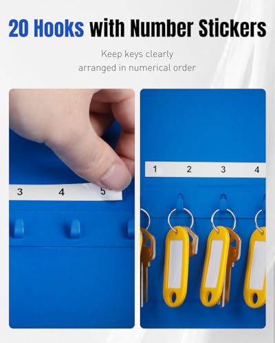 20 Keys Key Lock Box with Code (20 Count)