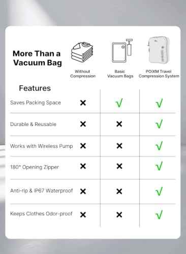 Travel Vacuum Bags with Pump (4 Count)