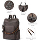 Vegan Leather Laptop Backpack for Women 15.6 inch Work Backpack Fashion Travel Backpack Purse for Business College