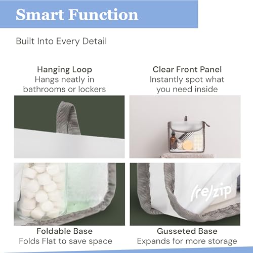 Clear Quart Travel Toiletry & Cosmetic Bag