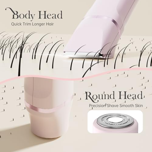 2-in-1 Bikini Trimmer for Women, Electric Razors for Women, Gifts