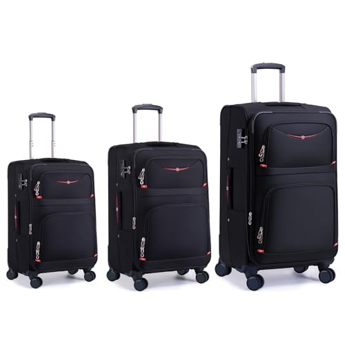 Softside Expandable Luggage with 4 Spinner Wheels (3 Count)