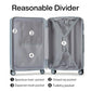 Suitcase, 2-Piece Set (20/29 Inch) Lightweight Hardshell PC Luggage with Spinner Wheels & TSA Lock, Gray, Extra Large Rolling Travel Bag, Nestable Storage, Waterproof, 103L (2 Count)
