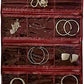 Travel Jewelry Roll Bag Portable Organizer Pouch With Grids&PVC Cover Storage Bags for Necklace