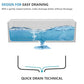 33"x21" White Farmhouse Sink Workstation