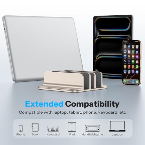 3 Slot Multiple Vertical Laptop Stand