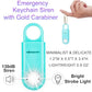 130db Personal Safety Alarm with Ultra Bright Strobe Light. Aqua