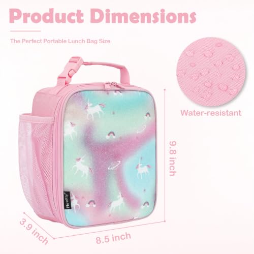 Kids Lunch box Insulated Soft Bag Mini Cooler Back to School Thermal Meal Tote Kit for Girls