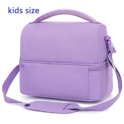 Double Decker Cooler Insulated Lunch Bag Large Tote for Boys
