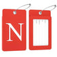 2 Pack Initial Luggage Tags for Suitcases Airplane Travel Essentials (2 Count)