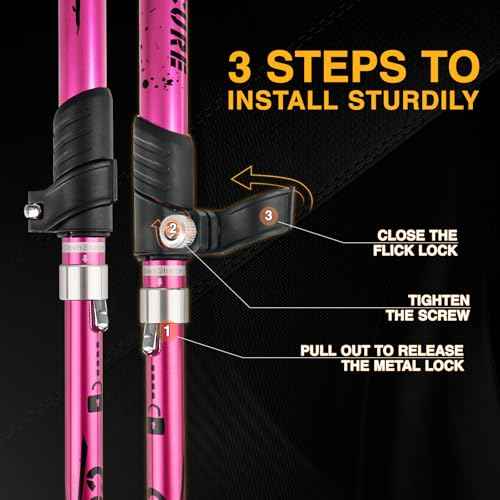 Hiking Poles 7075 Aluminum Tri
