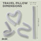 Twist Memory Foam Travel Pillow for Neck