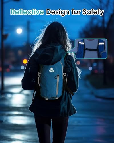 Foldable Small Hiking Backpack with 3 Strap Pockets