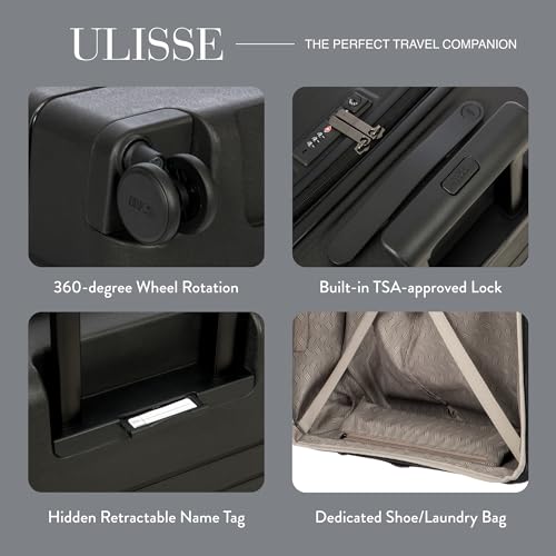 B Y Ulisse Checked Luggage with Spinner Wheels
