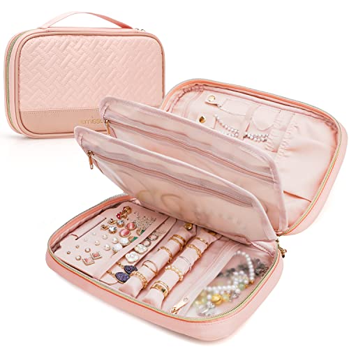 Travel Jewelry Case Organizer for Necklace & Earrings
