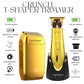 2-in-1 T-Shaper Trimmer & Crunch Foil Shaver | STF602 Electric Razor & ST5200 Beard Trimmer Barber Haircut Kit | Gold