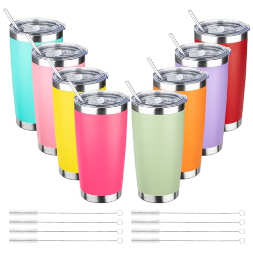 20oz Tumbler with Straw and Brush