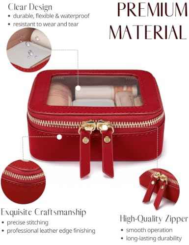 Clear Makeup Bag with Zipper (2 Count)