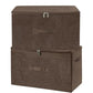Fabric Storage Bins with Zipper Lids (2 Count)