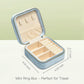 Plush Velvet Travel Jewelry Box