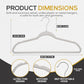 Premium Velvet Hangers 50 Pack Ultra Thin Non Slip Adult Felt Space Saving Suit Hanger for Closet Heavy Duty Coat Pants Jackets Dress Hangers 360° Swivel Hook Hold Upto 10 lbs Silver Birch (50 Count)