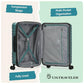 Boren Expandable Hardside Rugged Travel Luggage with 8 Spinner Wheels
