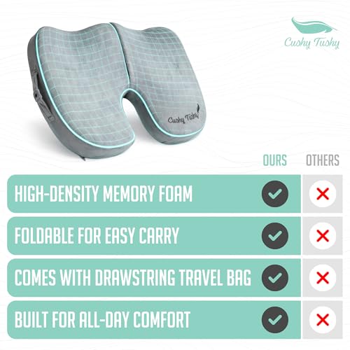 Premium Slim Foldable Travel Seat Cushion