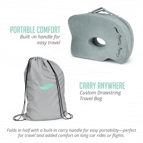 Seat Cushion Premium Foldable Sit Bone Cushion for Pressure Relief