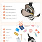 Crossbody Bags for Women Leather Cross Body Sling Bag for Woman Travel Black and White Checkered
