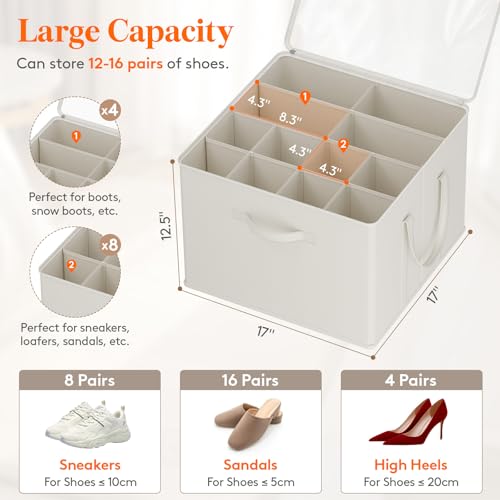 Shoe Storage Organizer for Closet (2 Count)