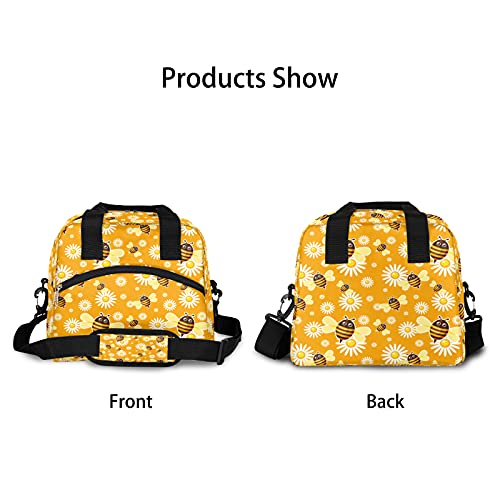 Yellow Bee Insulated Lunch Bag (A04:Yellow Bee)