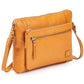 Leather Crossbody Bags for Women Small Soft Genuine Pebbled Sling Shoulder Handbag Crossover Purse with Full Adjustable Strap