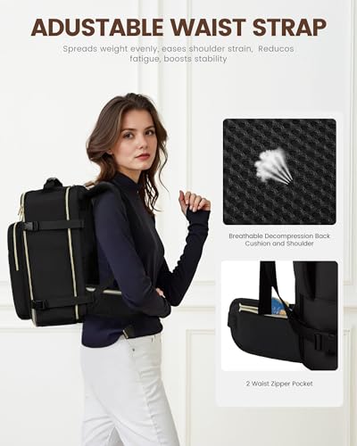 40L Travel Backpack with Waist Strap